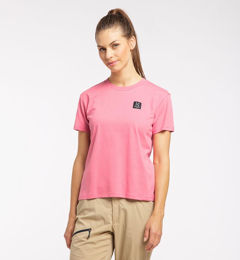 Haglöfs Womens Camp T-Shirt Pink New Zealand 72951GLYN